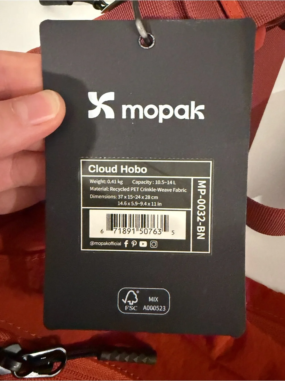 Mopak Cloud Hobo Crescent Crossbody Bag